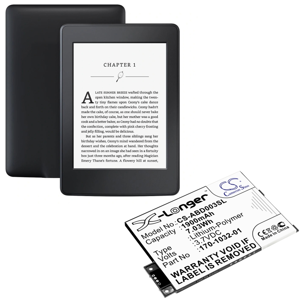 Ebook, eReader Akkus Amazon CS-ABD003SL