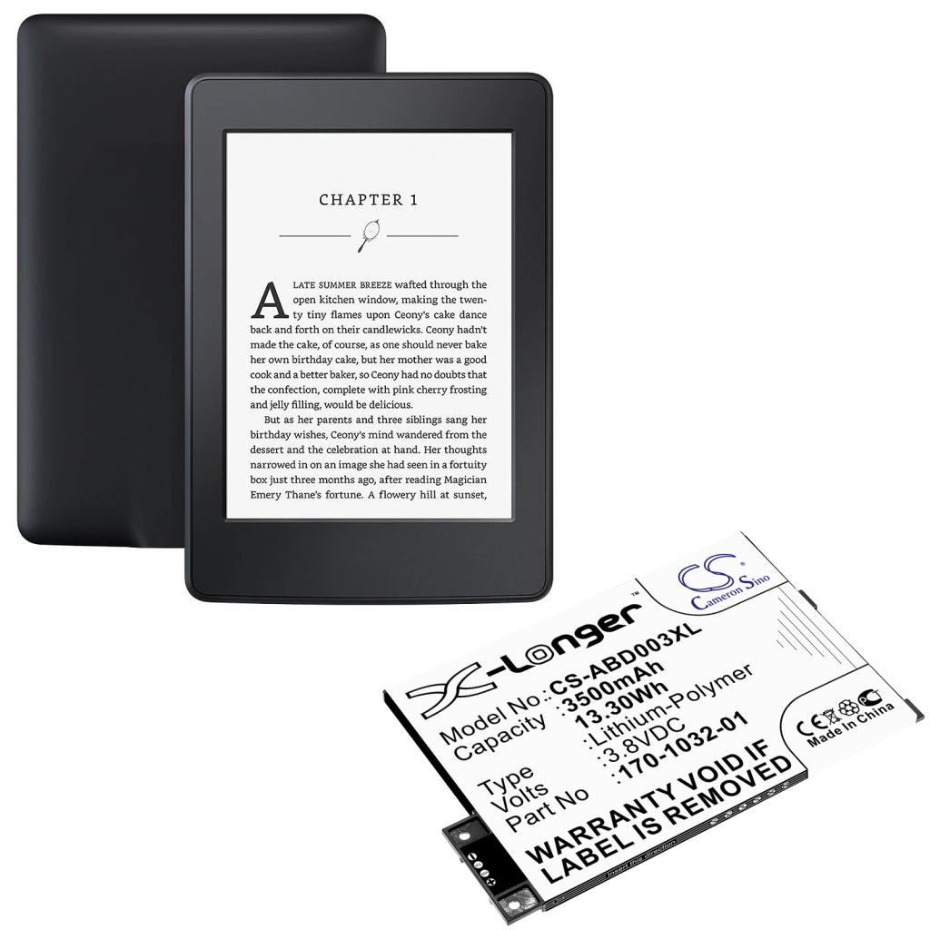 Ebook, eReader Akkus Amazon CS-ABD003XL