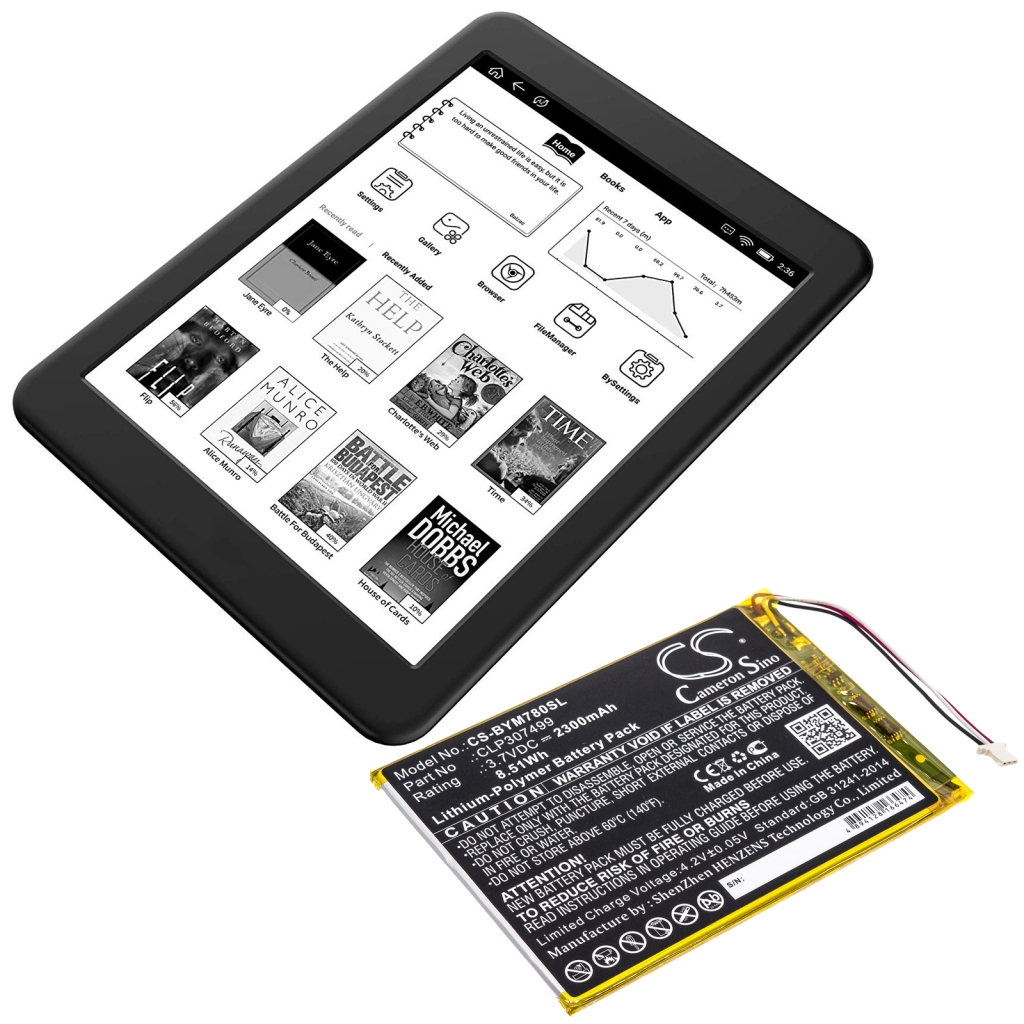 Ebook, eReader Akkus Boyue CS-BYM780SL