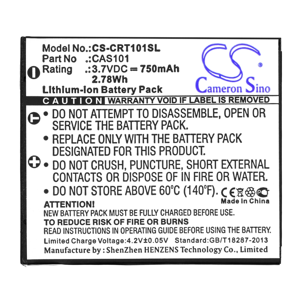 MP3, MP4, PMP Akkus Creative CS-CRT101SL