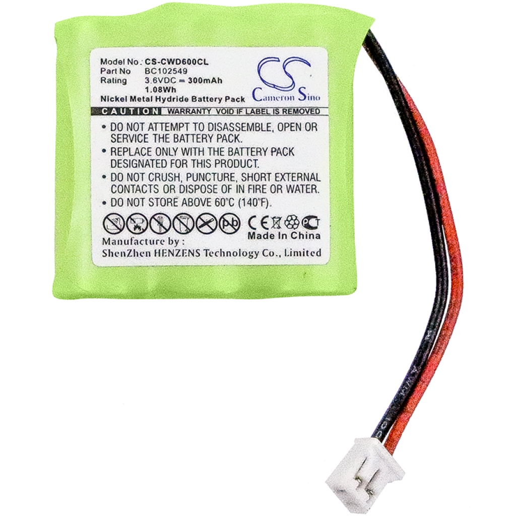 Schnurlostelefon Akkus Cable & wireless CS-CWD600CL