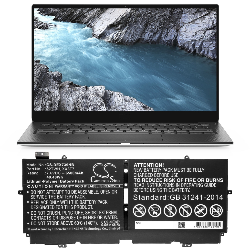 Laptop Akkus DELL XPS 13 7390