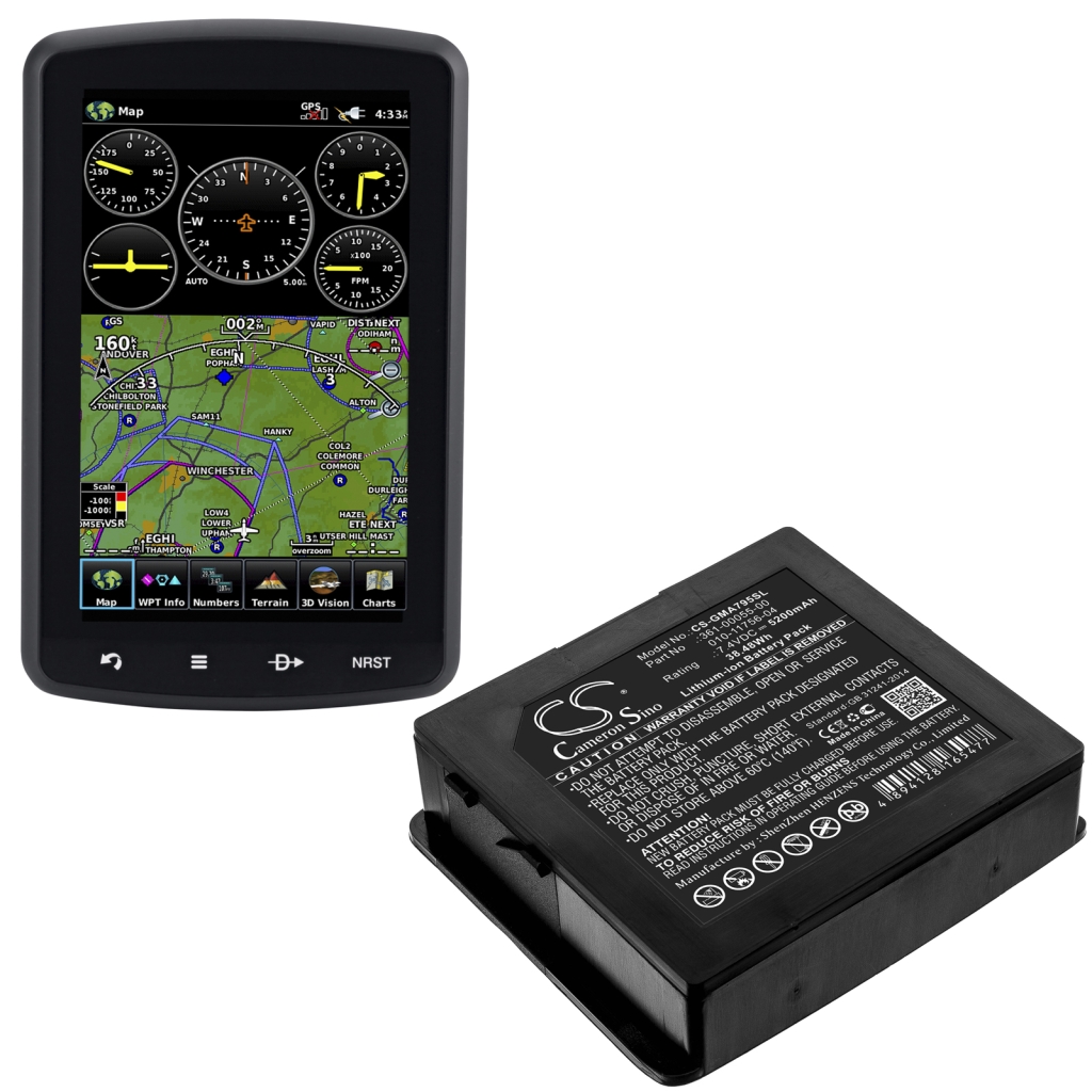 Navigationssysteme Akkus Garmin CS-GMA795SL