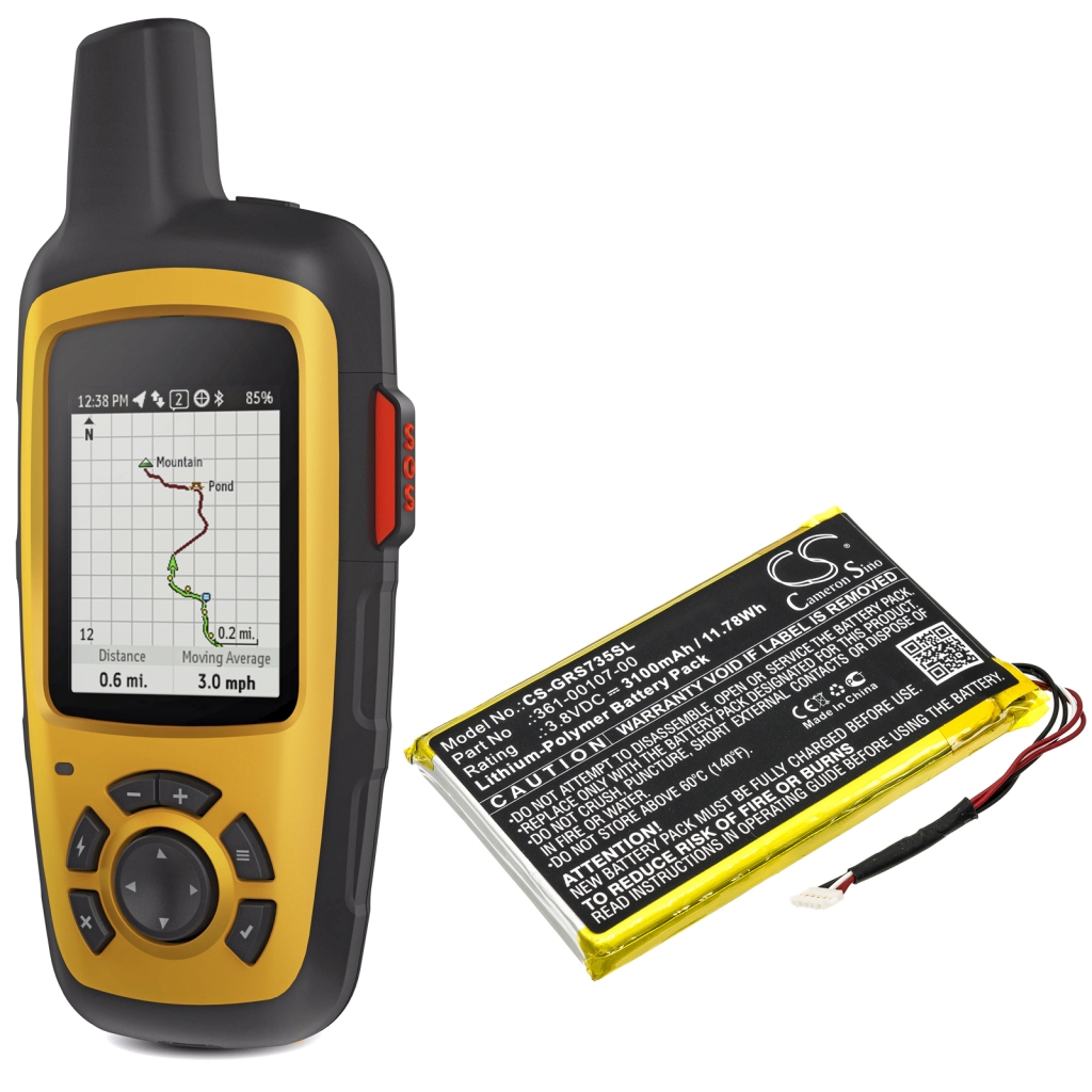 Navigationssysteme Akkus Garmin CS-GRS735SL