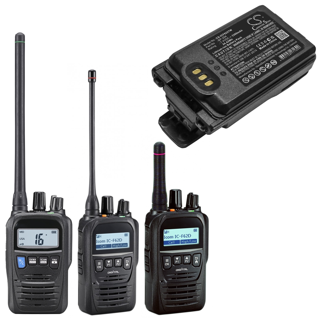 Walkie-Talkie Akkus Icom CS-ICF622TW