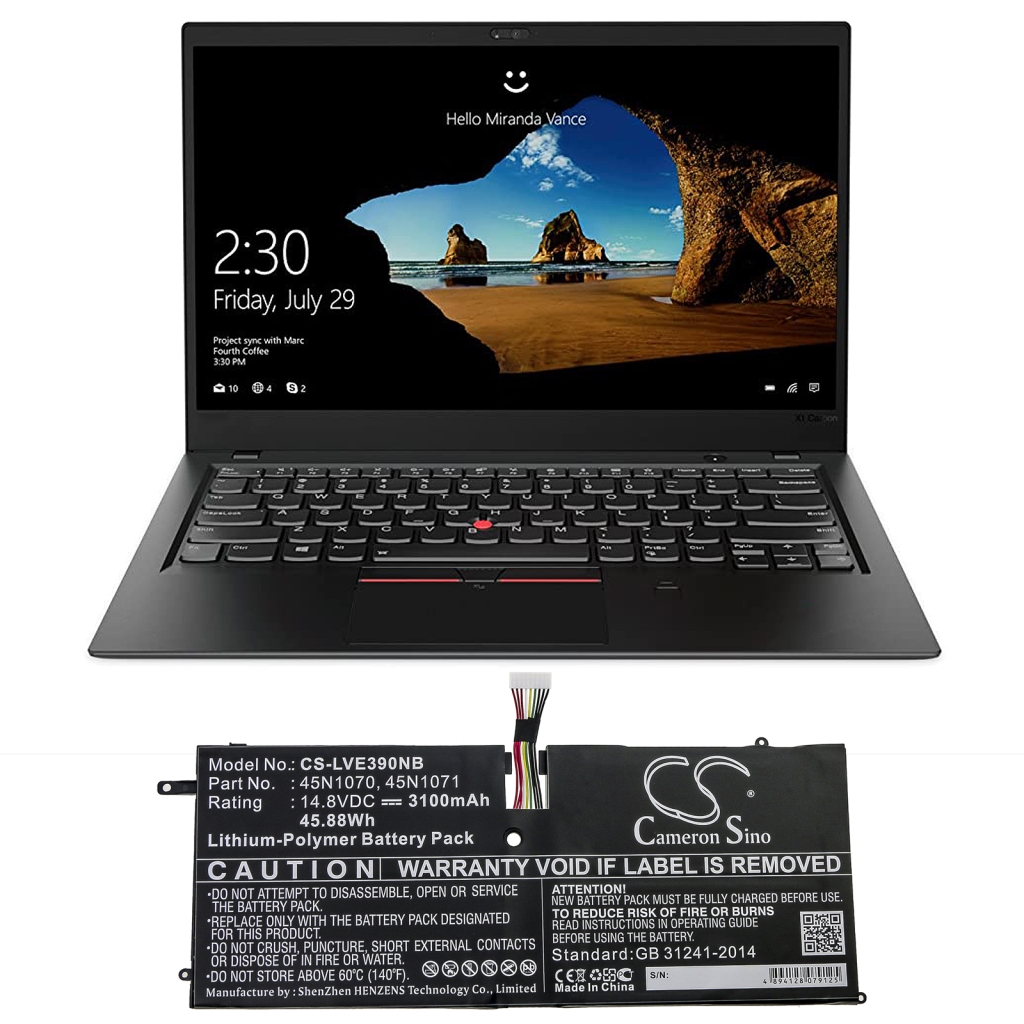 Laptop Akkus Lenovo CS-LVE390NB