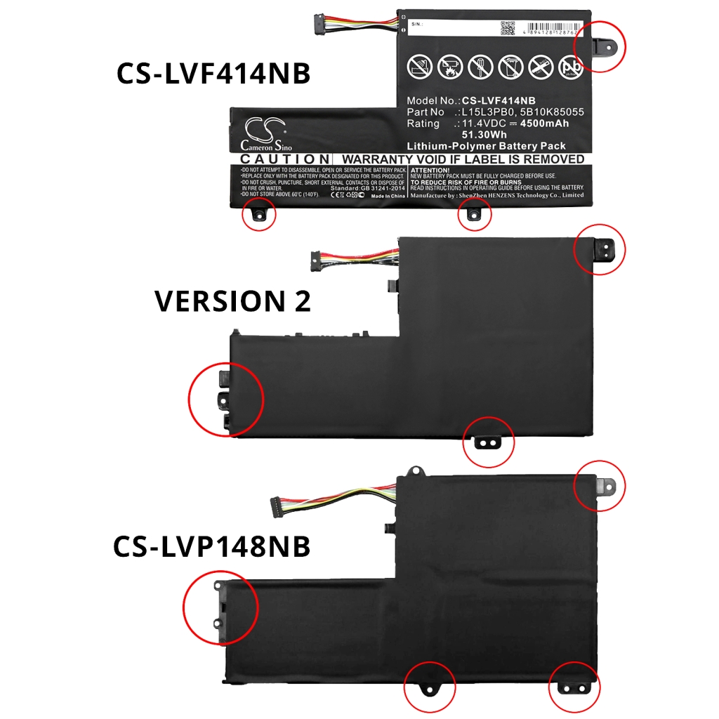 Laptop Akkus Lenovo CS-LVF414NB