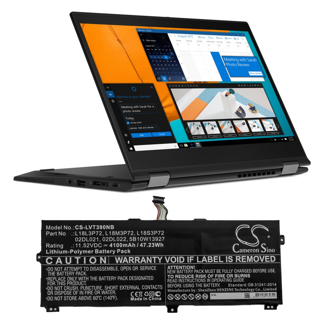 Laptop Akkus Lenovo CS-LVT390NB