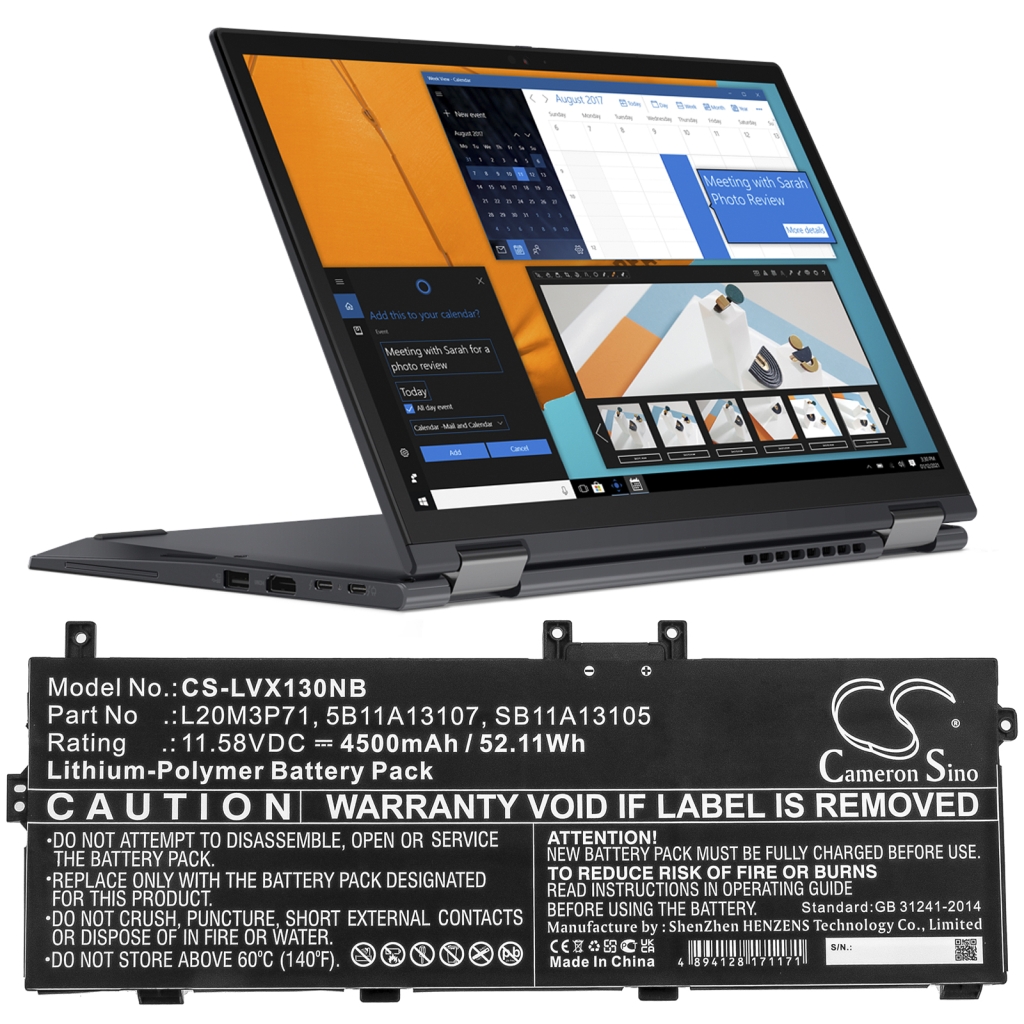 Laptop Akkus Lenovo CS-LVX130NB