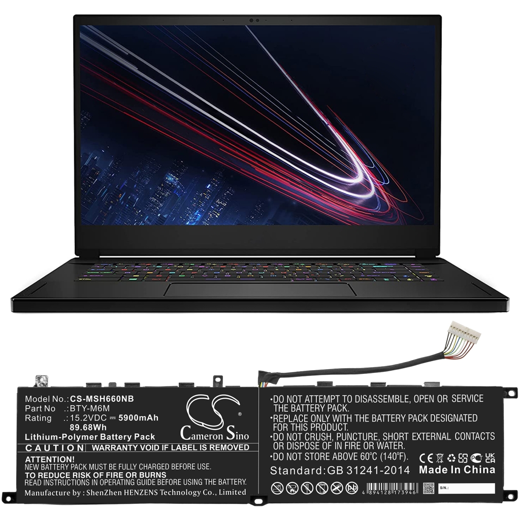 Laptop Akkus MSI CS-MSH660NB