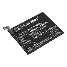 Kompatibler Ersatzakku für Alcatel C2400007C2,CAC2400011C1,TLP024C1,TLP024C2,TLP024CC...