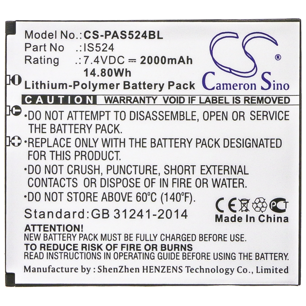 Bezahlterminal Akkus Pax CS-PAS524BL