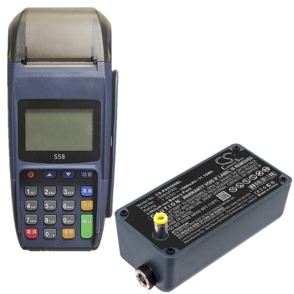 Bezahlterminal Akkus Pax CS-PAS580BL